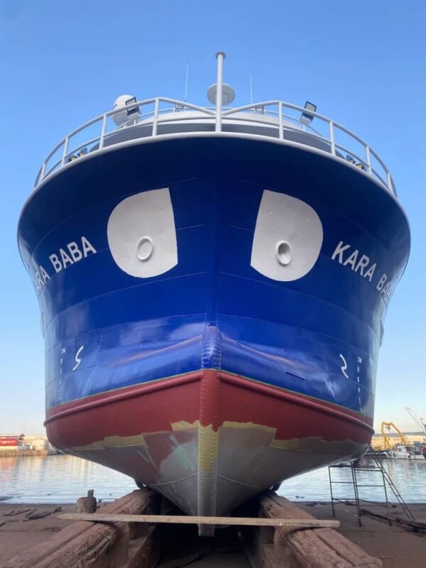 Commercial Fishing Vessel Bow View