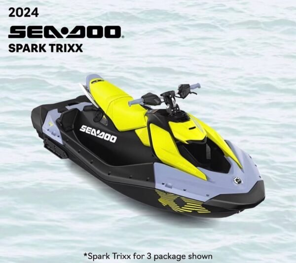 2024 Sea-Doo Spark TRIXX yellow and ash color jet ski