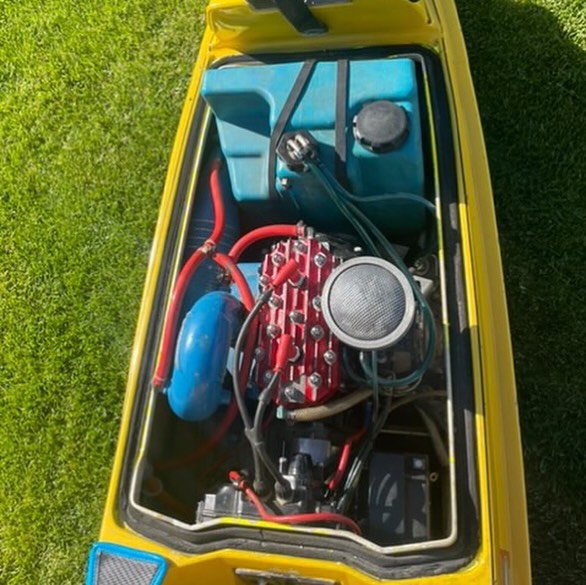 1983 Rear Exit Jet Ski Engine Bay Open