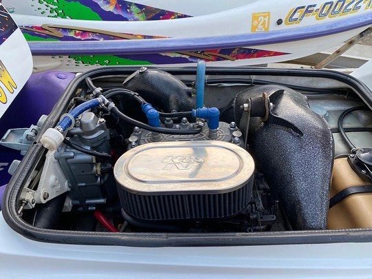 Kawasaki SXi Engine Bay Dual Carbs Factory Pipe