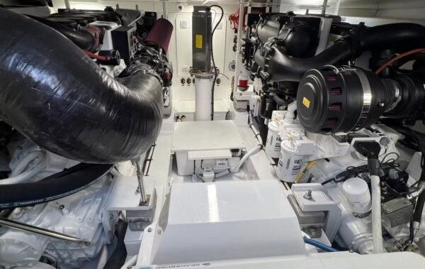 Engine Room with Twin CAT C-18 Engines – Henriques 50