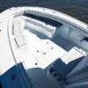 Yellowfin 32 Offshore Front 3/4 View Underway