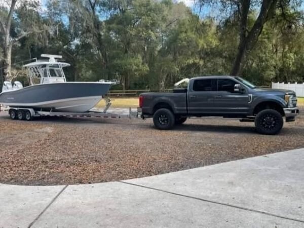Cape Horn 32XS Starboard Profile on Trailer