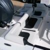 Tidewater 210 LXF aft seating with gray transom kit