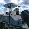 Tidewater 210 LXF angled rear stern view on trailer