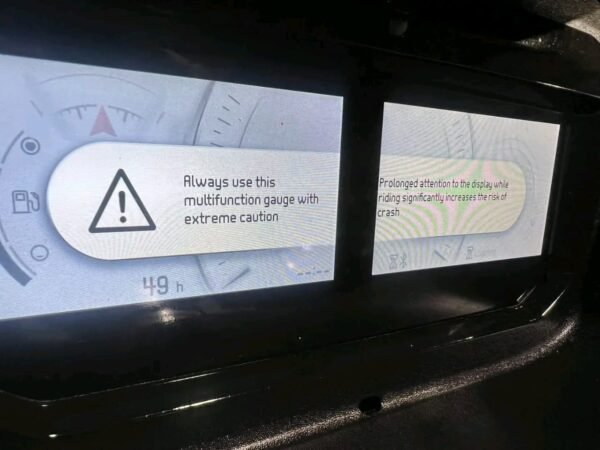 Dashboard display on 2023 Sea-Doo RXP 300 Apex