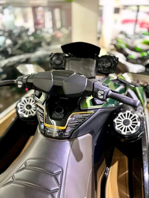 ULTRA 310LX handlebars controls and audio system close-up