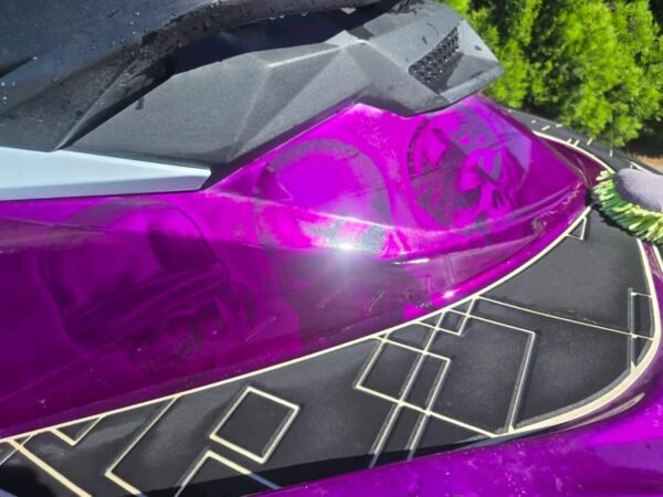 Lightweight fiberglass hull construction on 2017 Sea-Doo RXP