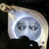 Yamaha 1.8L HO pistons and connecting rods close-up