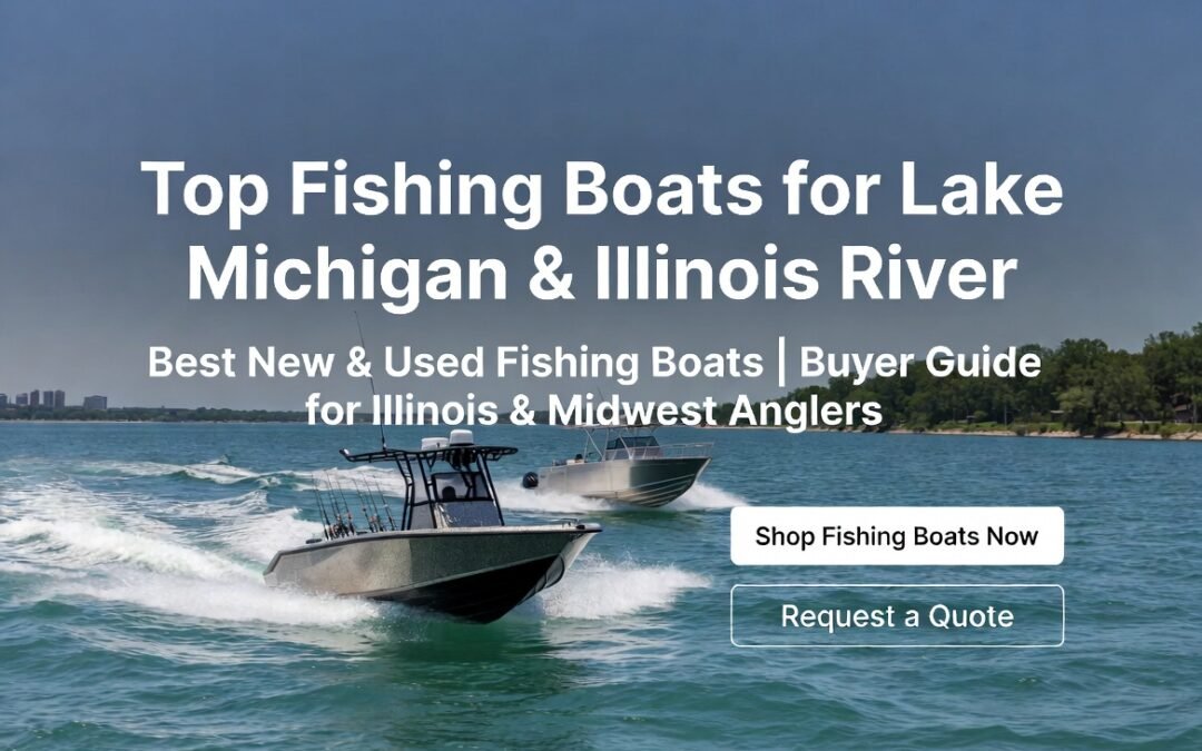 Top chaparral boat trailer Fishing Boats for Lake Michigan & Illinois River